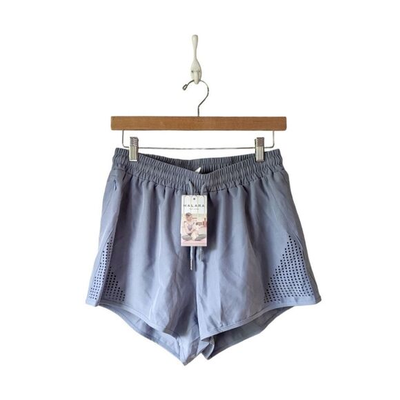 Halara Mid Rise Side Pocket Drawstring Cut Out 2-in-1 Shorts Size M NWT - Picture 7 of 12
